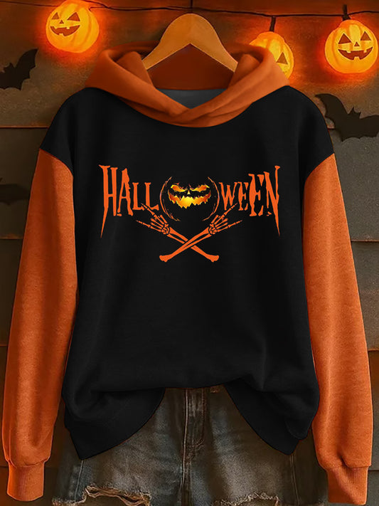 Women's Halloween Print Sweatshirt