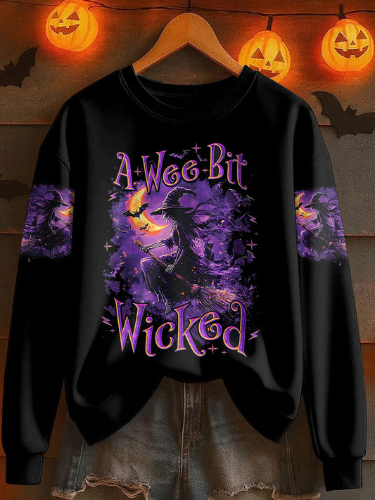 Women's Halloween Witch Printed Sweatshirt