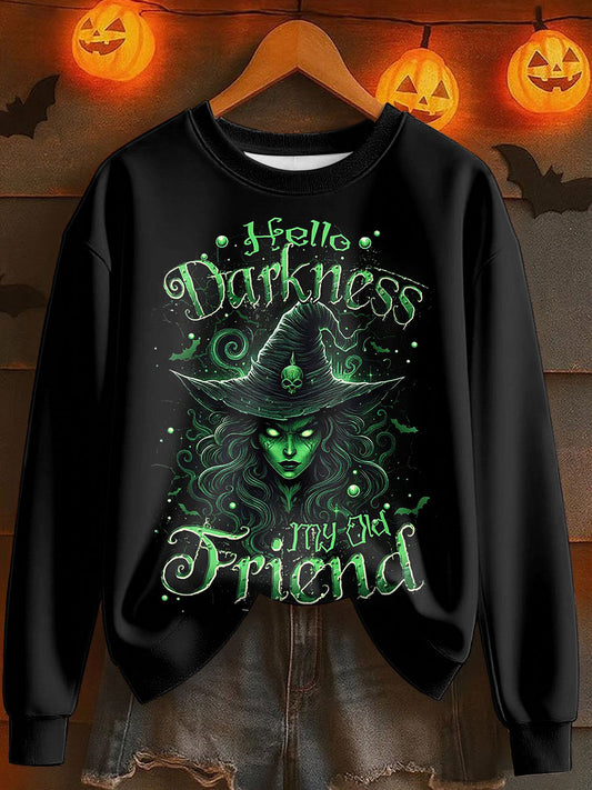 Women's Halloween Witch Printed Sweatshirt