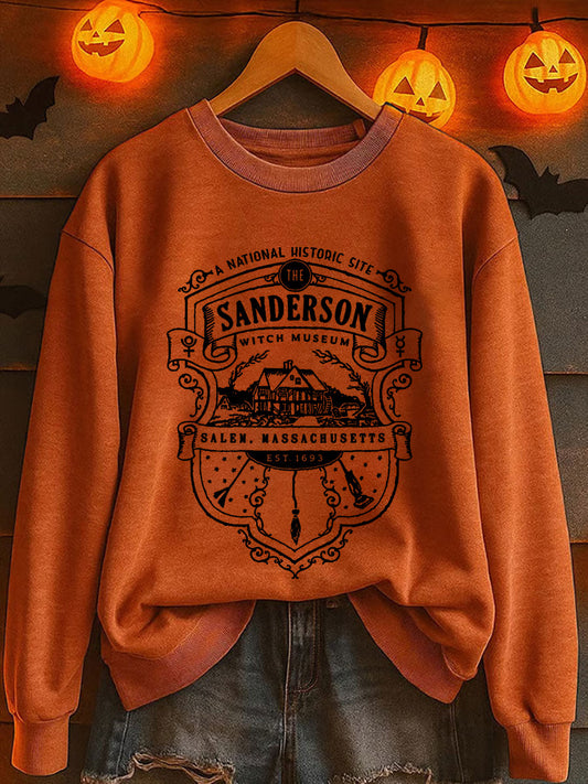 Women's Halloween Sanderson Salem Printed Sweatshirt
