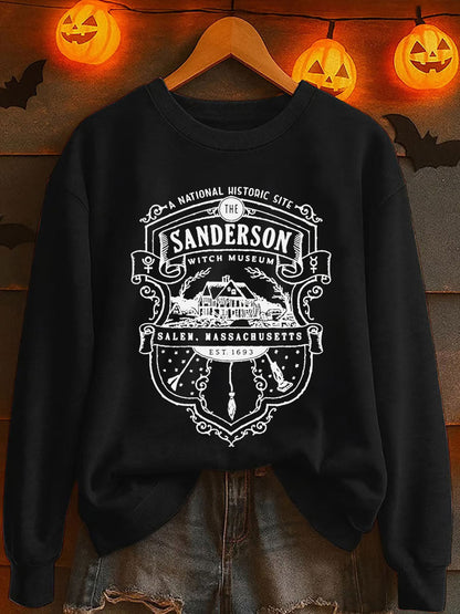 Women's Halloween Sanderson Salem Printed Sweatshirt
