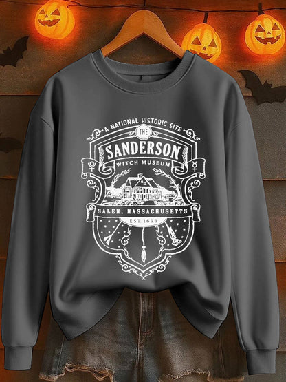 Women's Halloween Sanderson Salem Printed Sweatshirt