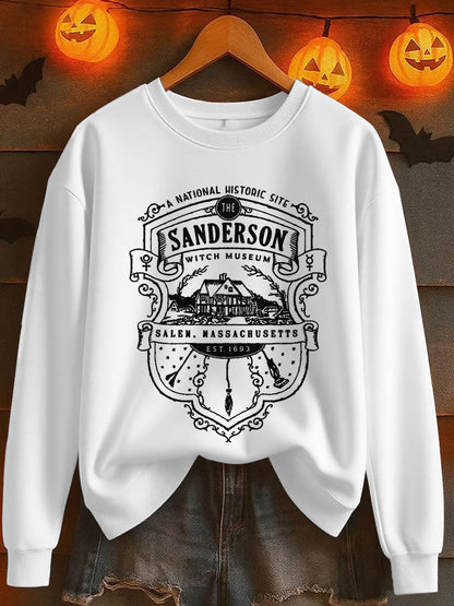 Women's Halloween Sanderson Salem Printed Sweatshirt