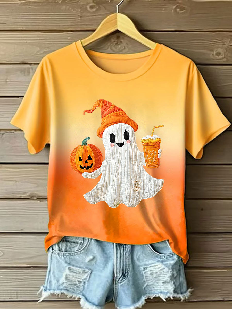 Women's Halloween Print Casual T-shirt