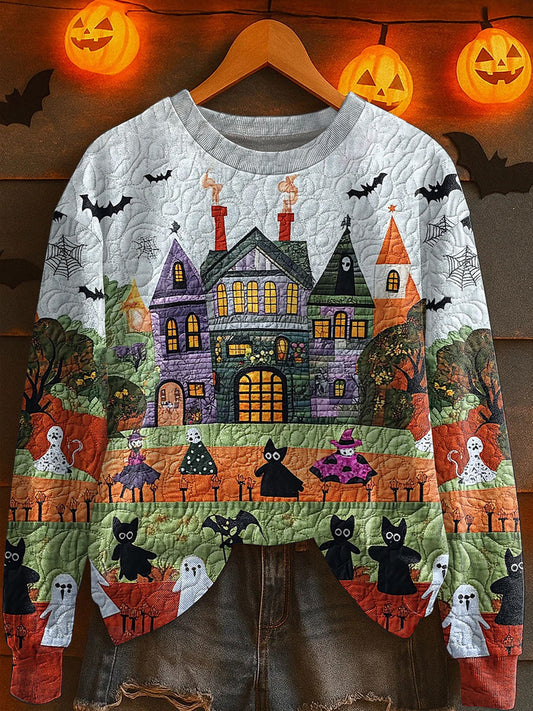 Women's Halloween Print Casual Sweatshirt