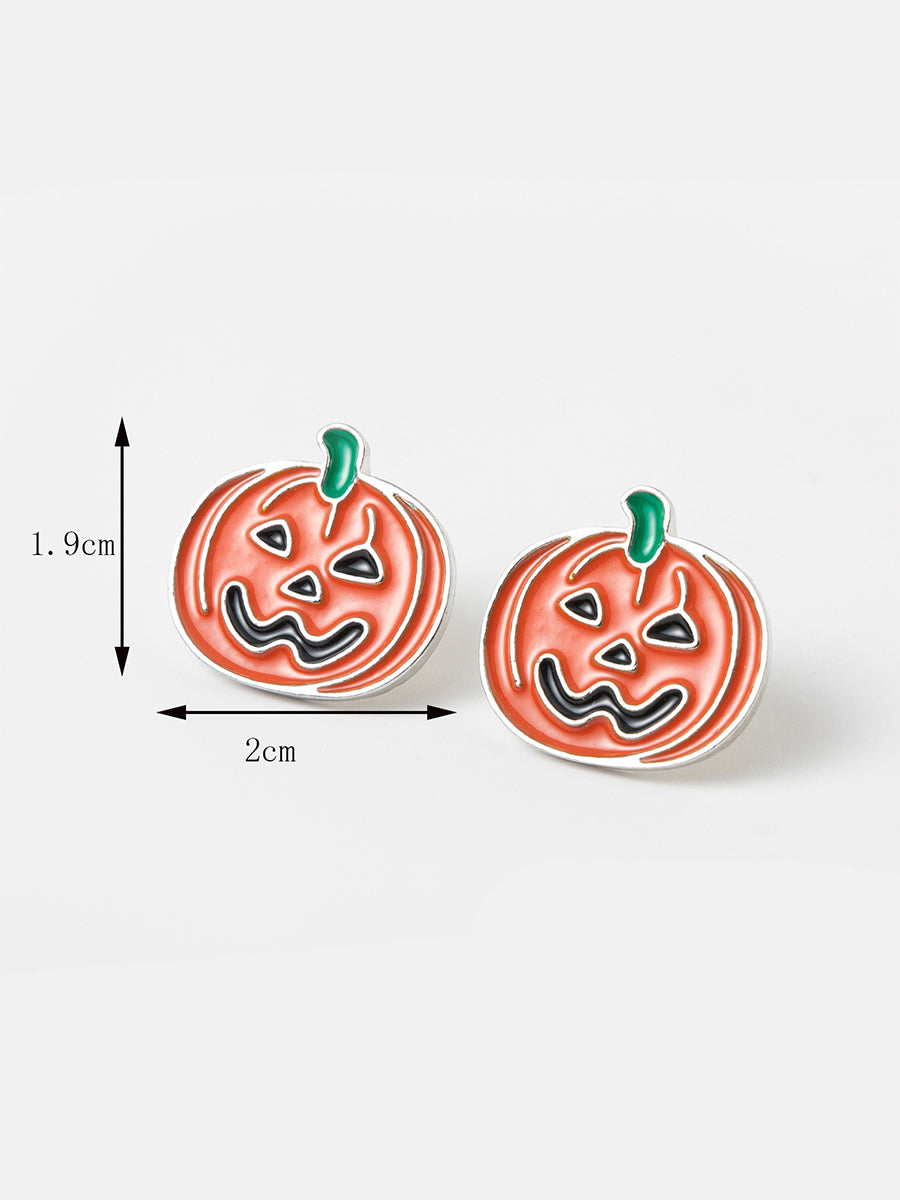 Women's Halloween Pumpkin Earrings