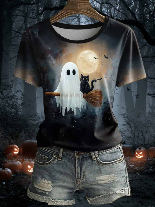 Women's Halloween short-sleeved T-shirt