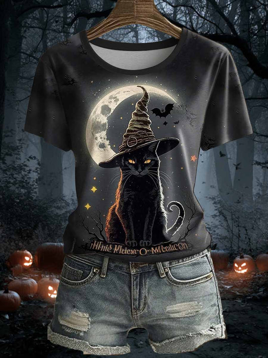 Women's Halloween short-sleeved T-shirt