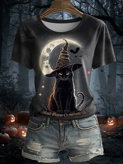 Women's Halloween short-sleeved T-shirt