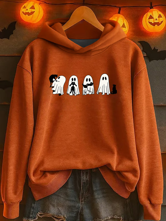 Women's Halloween Print Sweatshirt