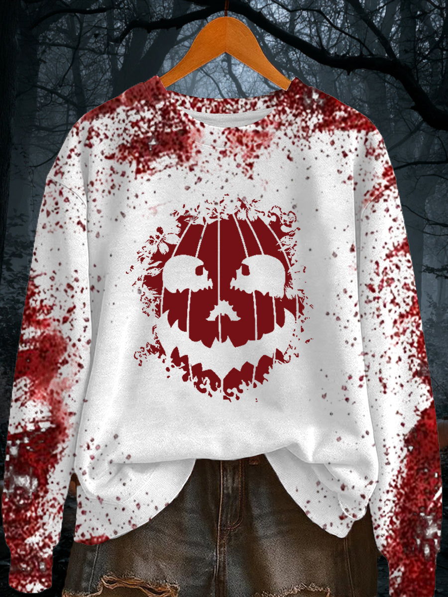 Women's Halloween Print Sweatshirt