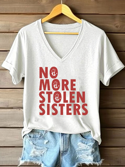 Women's MMIW Printed Casual T-shirt