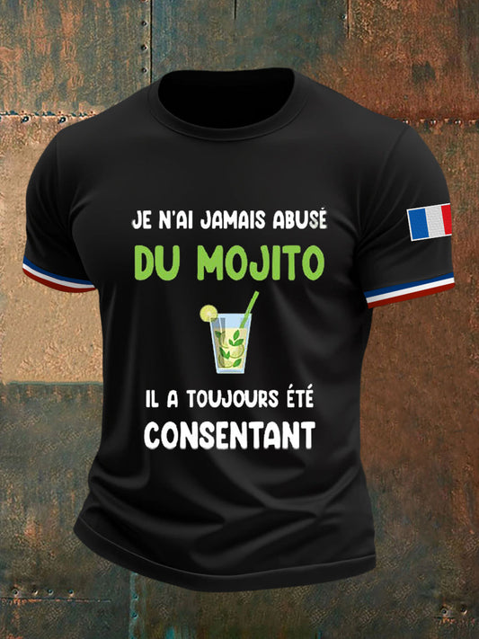 Men's Je N’aiJamais Abusé Du Mojito Short Sleeves T-shirt