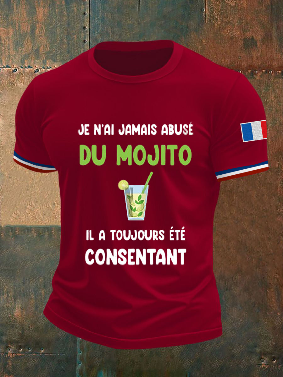 Men's Je N’aiJamais Abusé Du Mojito Short Sleeves T-shirt