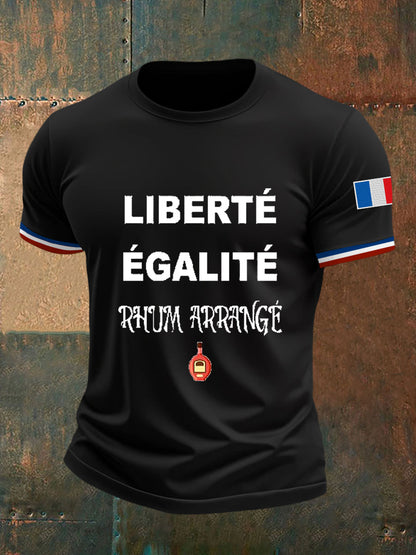 Men's Liberté égalité Rhum Arrangé Short Sleeves T-shirt