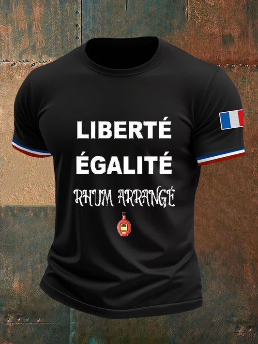 Men's Liberté égalité Rhum Arrangé Short Sleeves T-shirt