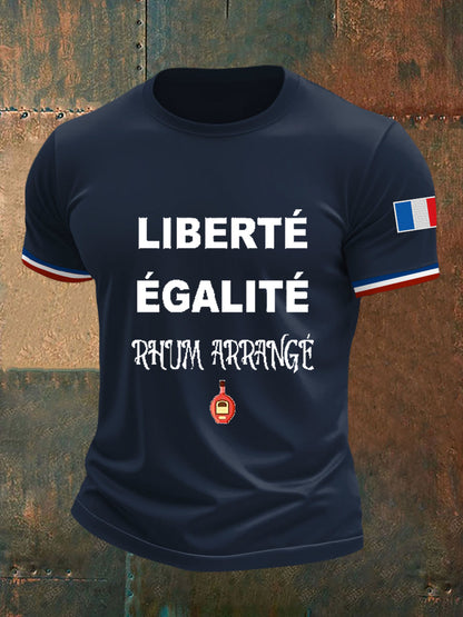 Men's Liberté égalité Rhum Arrangé Short Sleeves T-shirt