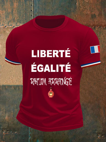 Men's Liberté égalité Rhum Arrangé Short Sleeves T-shirt