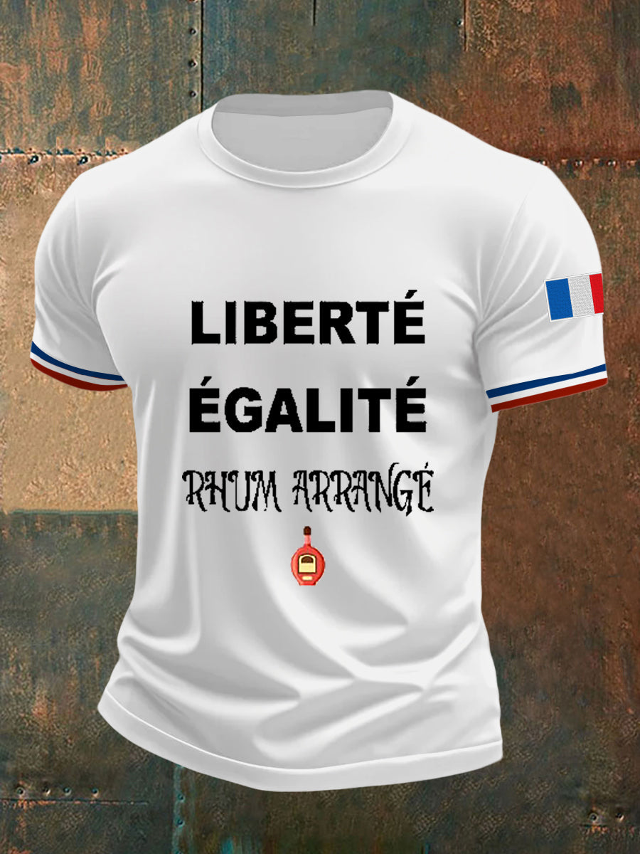 Men's Liberté égalité Rhum Arrangé Short Sleeves T-shirt