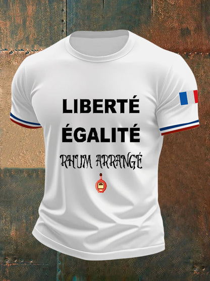 Men's Liberté égalité Rhum Arrangé Short Sleeves T-shirt
