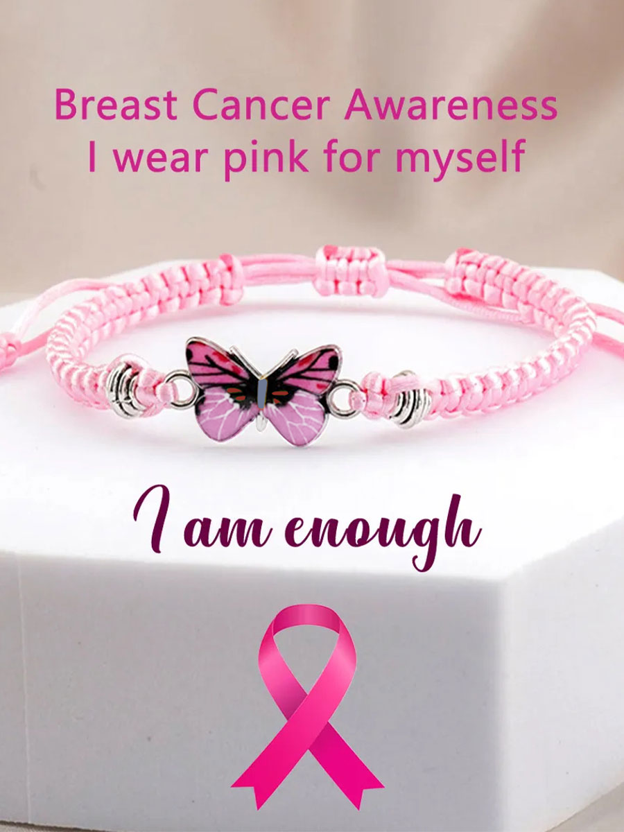 Women's breast cancer bracelet