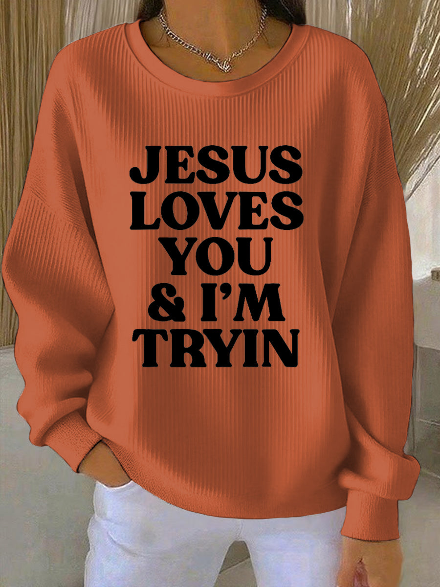 Women's Thanksgiving Print Casual Sweatshirt