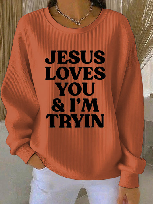 Women's Thanksgiving Print Casual Sweatshirt