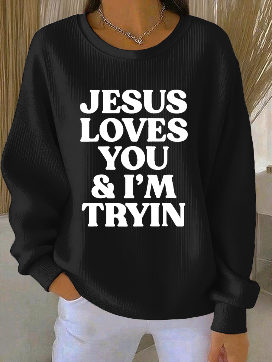 Women's Thanksgiving Print Casual Sweatshirt