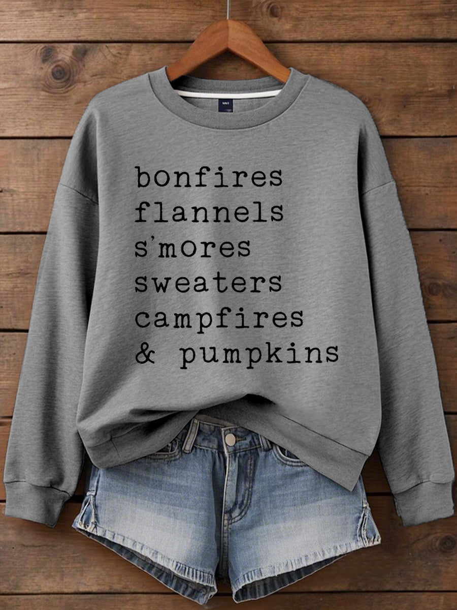 Women's Thanksgiving Print Sweatshirt