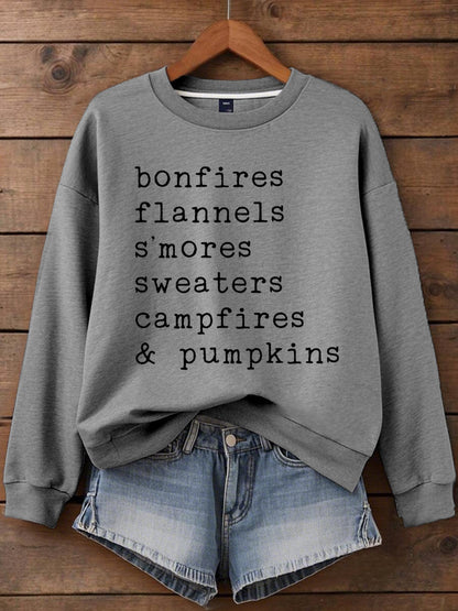 Women's Thanksgiving Print Sweatshirt