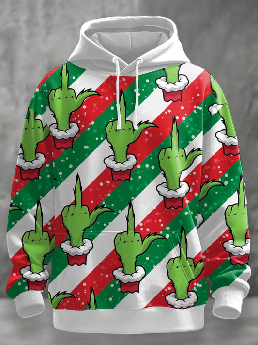 Men's Funny Christmas Print Hoodie with Pocket