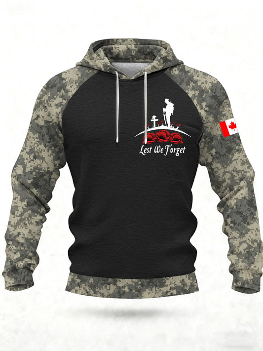 Men's CANADA Printed Casual Hoodie