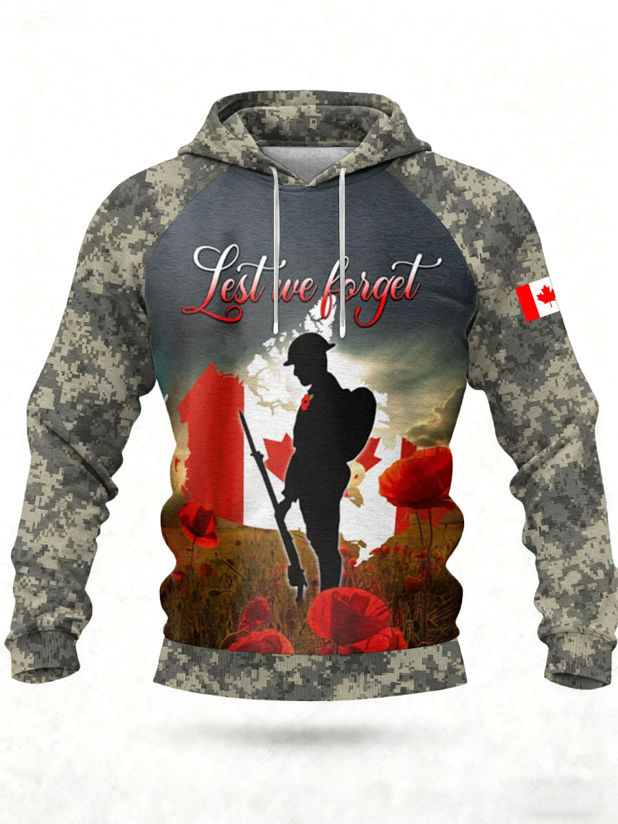 Men's CANADA Printed Casual Hoodie