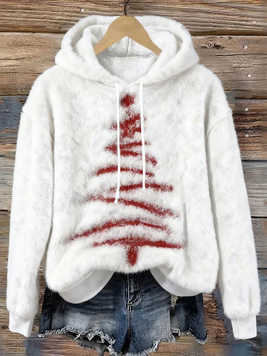Women's Christmas Tree Print Casual Top