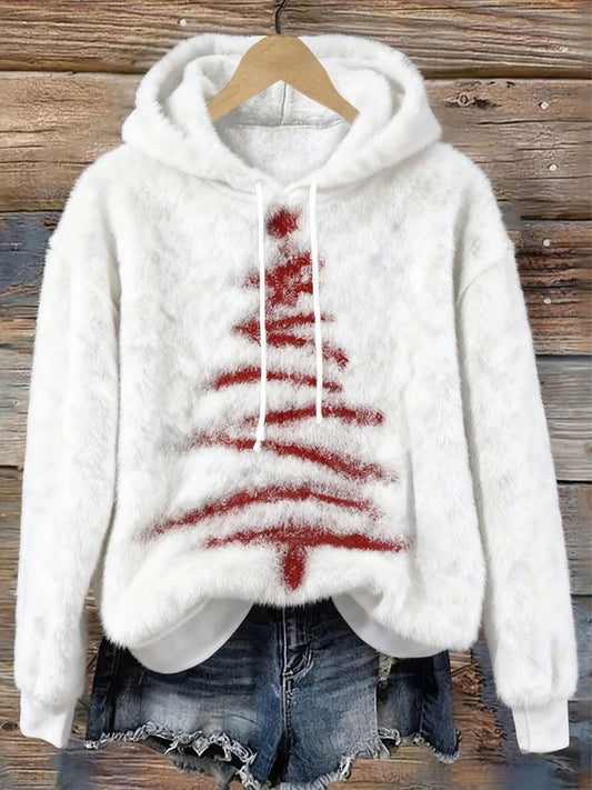 Women's Christmas Tree Print Casual Top