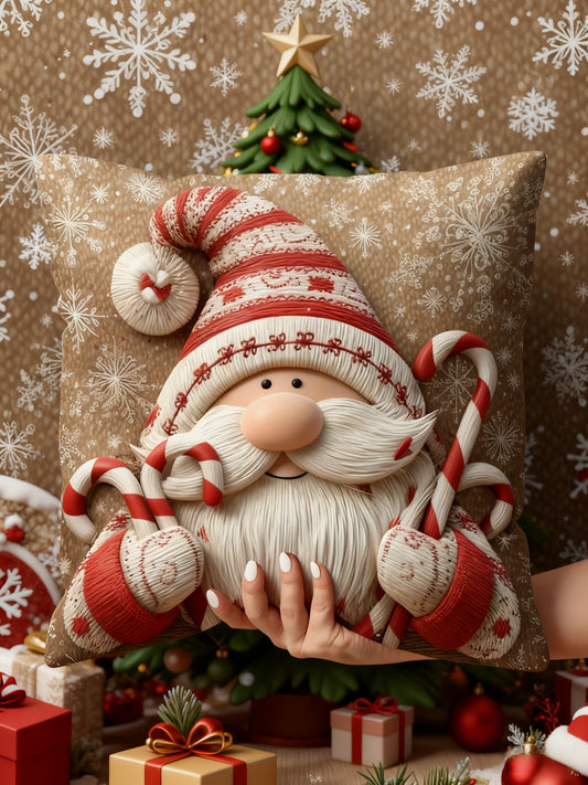 Vintage Christmas Santa Claus Joy Home Decor Pillow