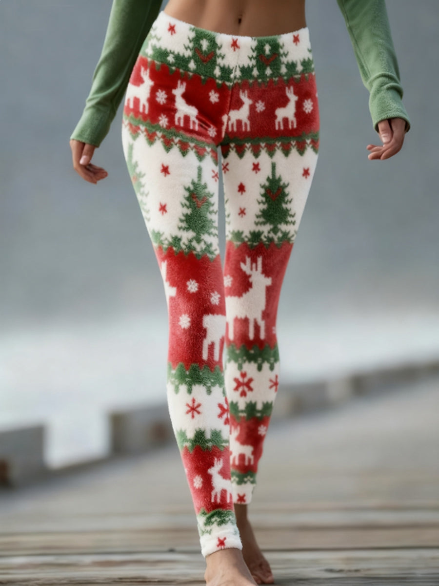 Women's Christmas Velvet Leggings