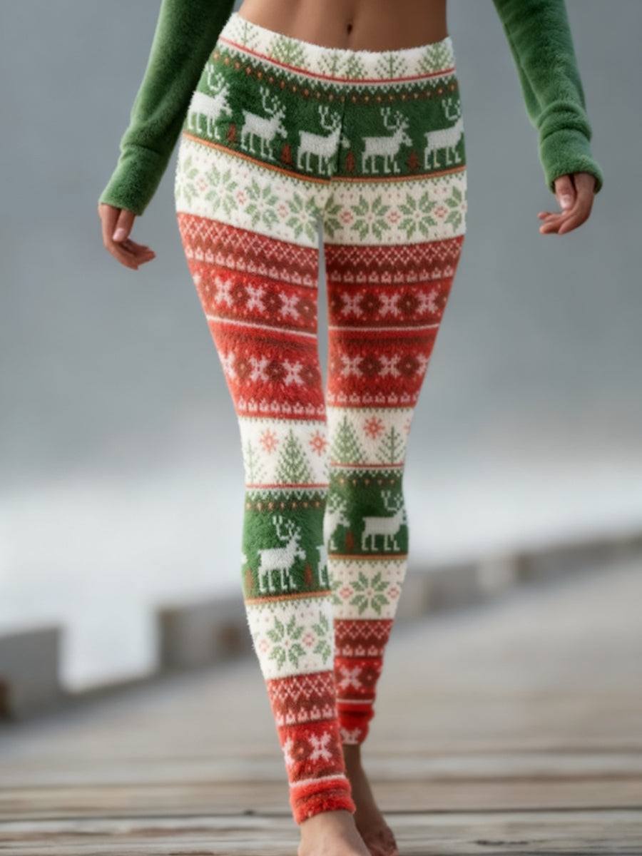 Women's Christmas Velvet Leggings
