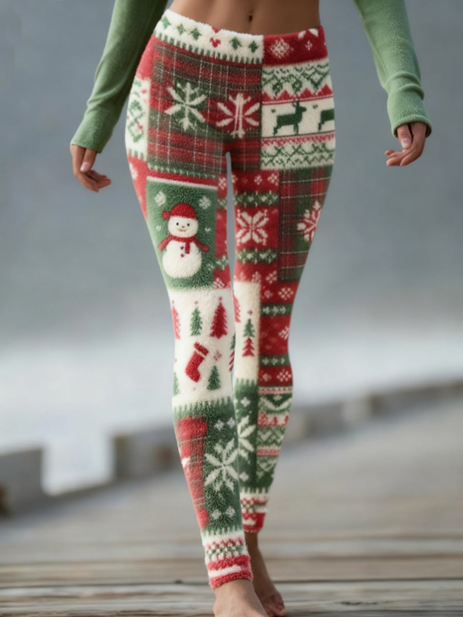 Women's Christmas Velvet Leggings