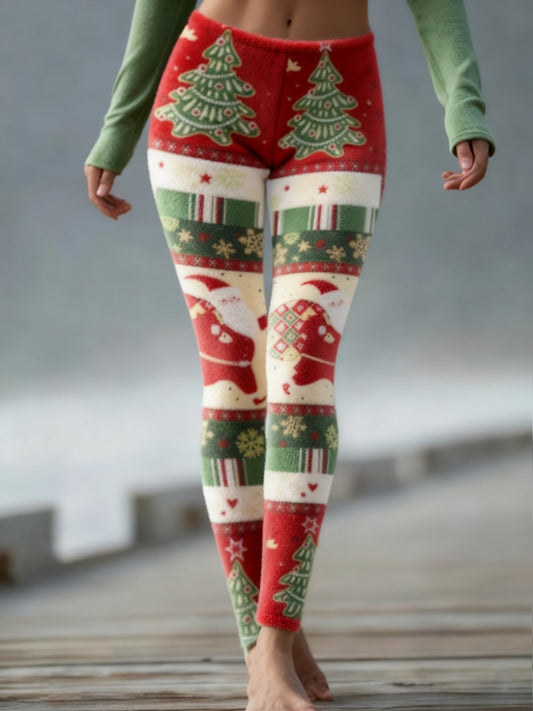 Women's Christmas Velvet Leggings