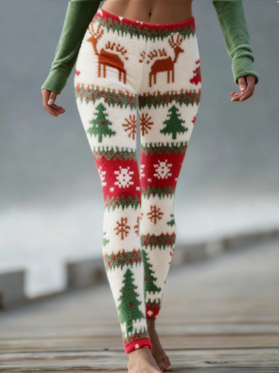 Women's Christmas Velvet Leggings