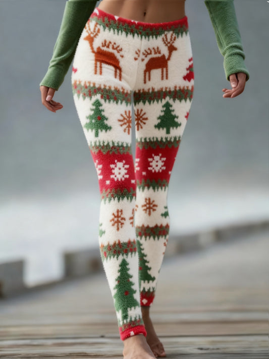 Women's Christmas Velvet Leggings