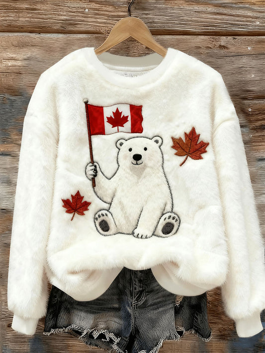 Women's CANADA Printed Casual Top