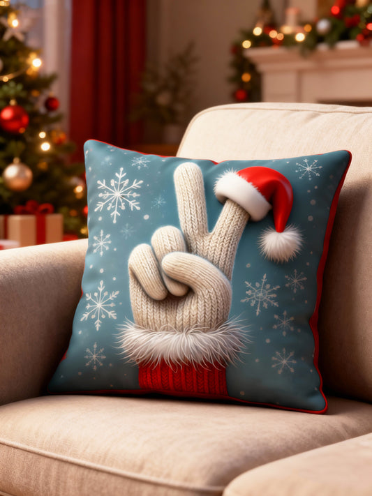 Christmas Fun Finger Santa Hat Pillow