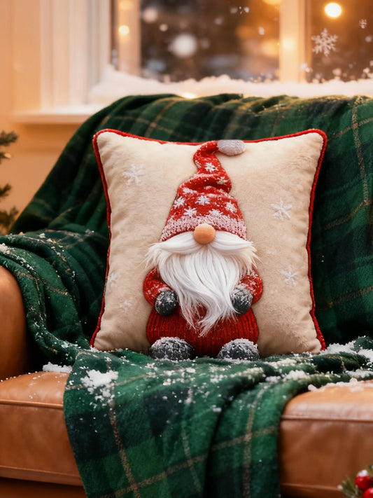 Cute Christmas Gnome Hat Pillow