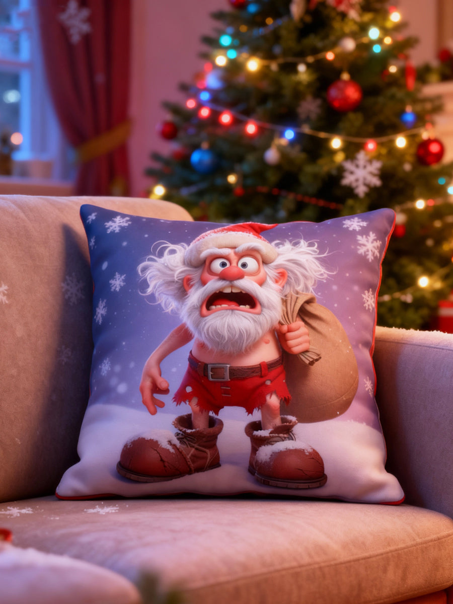 Fun Christmas Santa Cushion