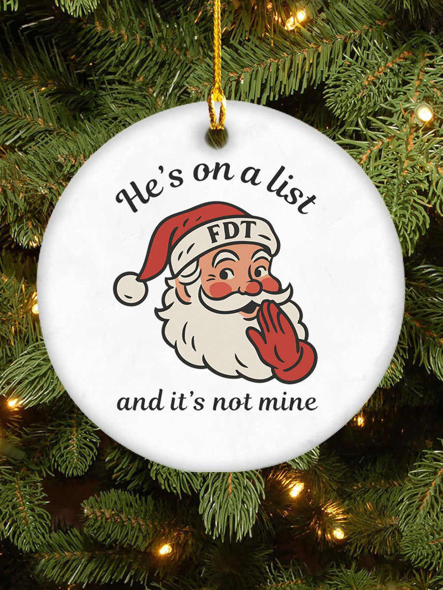 Christmas FDT Printed Acrylic Decorative Ornaments