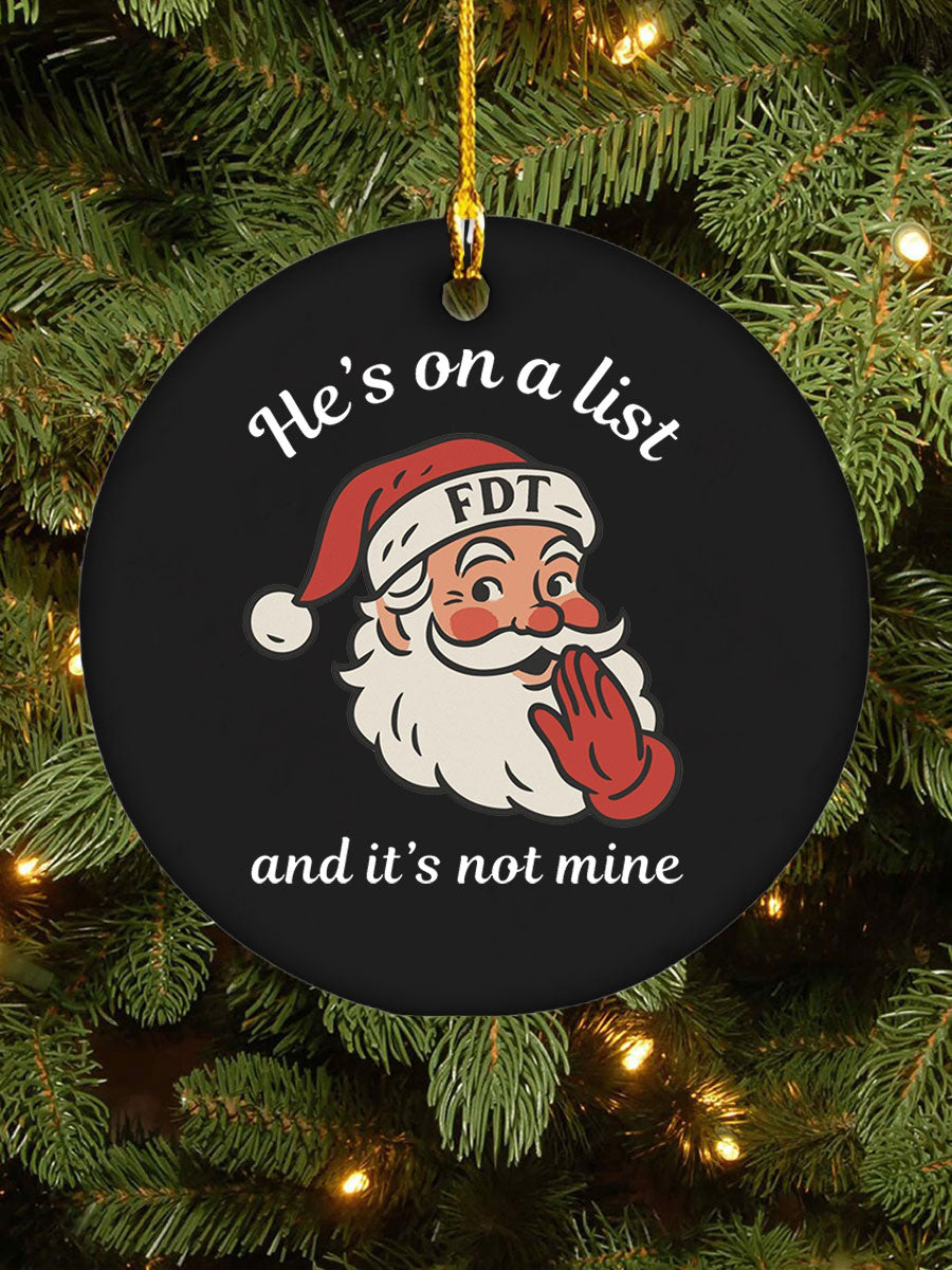 Christmas FDT Printed Acrylic Decorative Ornaments