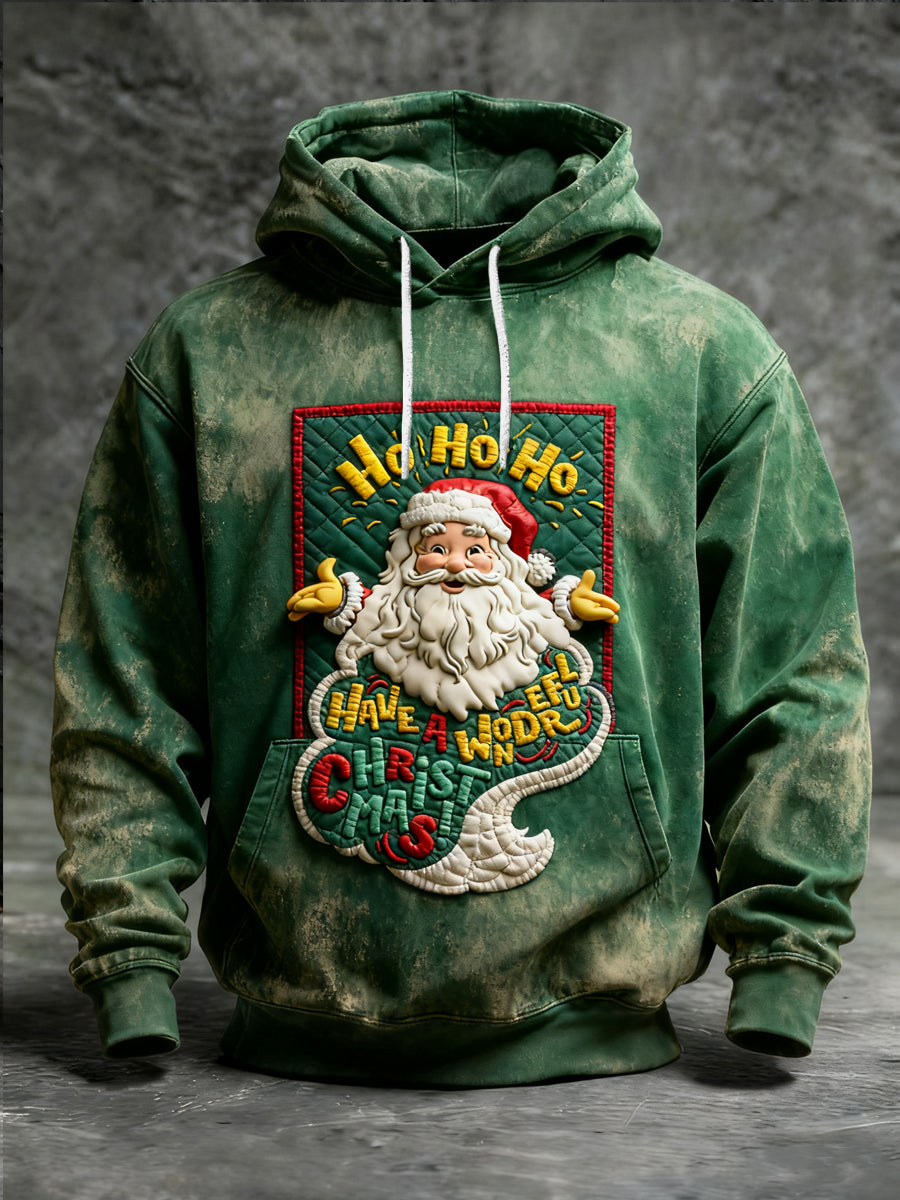 Retro Christmas Fun Santa Casual Hoodie