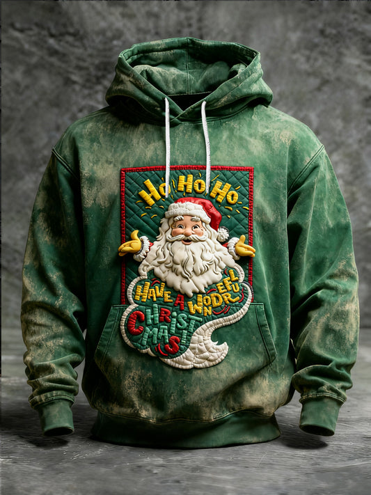 Retro Christmas Fun Santa Casual Hoodie